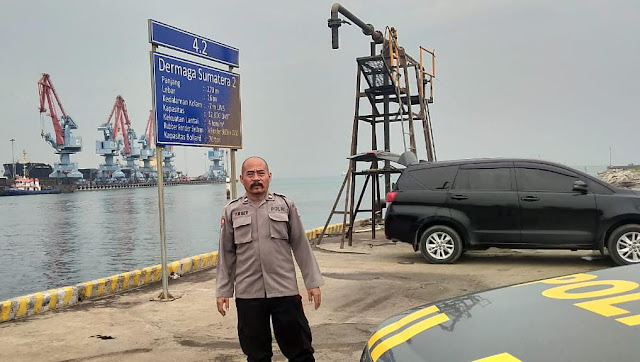 Pastikan Keamanan Polsek Kskp Banten Polres Cilegon Laksanakan Patroli Jalur Kawasan Pelabuhan