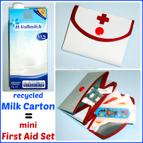 MilkCarton FirstAidSet wesens-art.blogspot.com