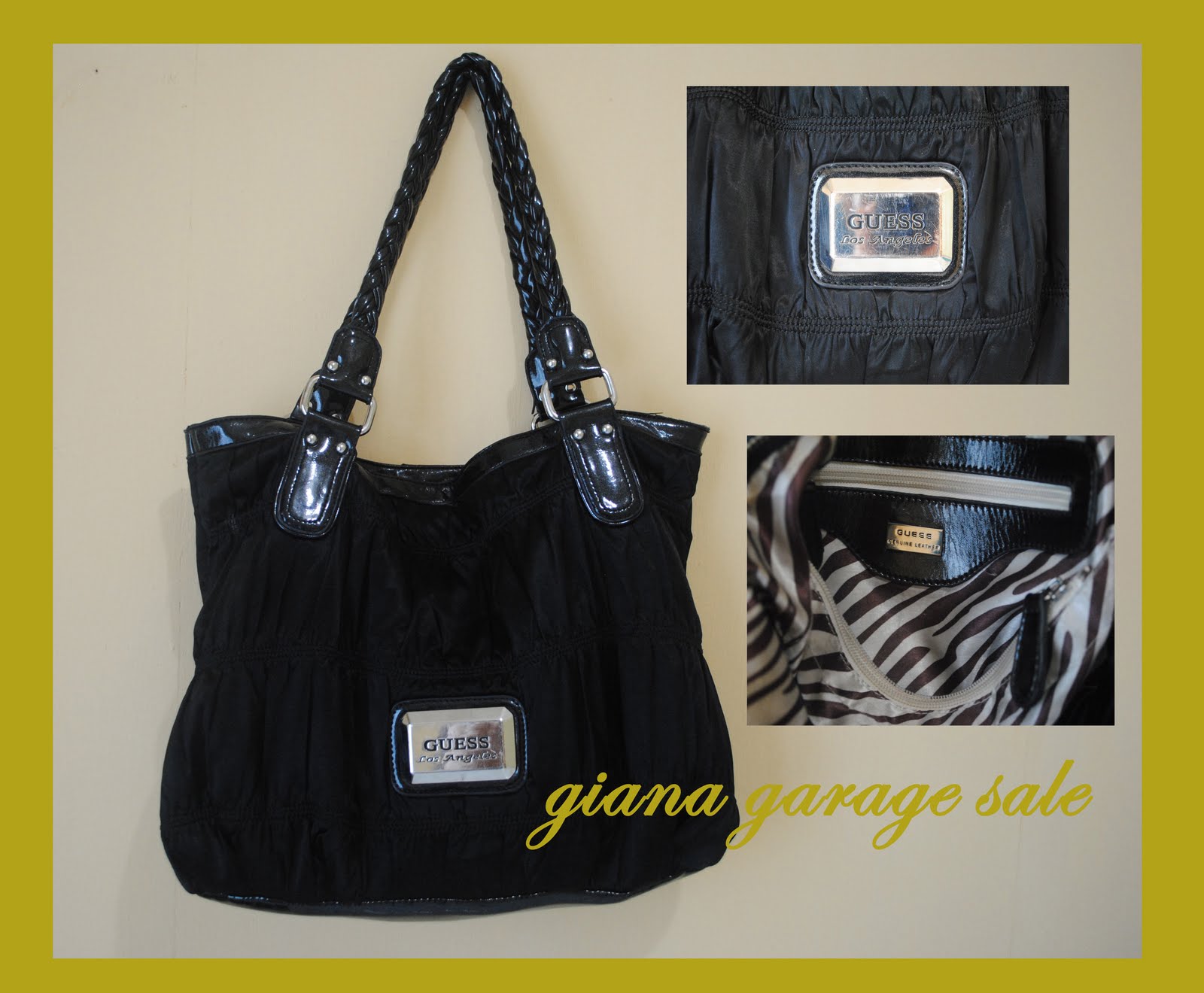 Gianna Garage Sale tas guess hitam
