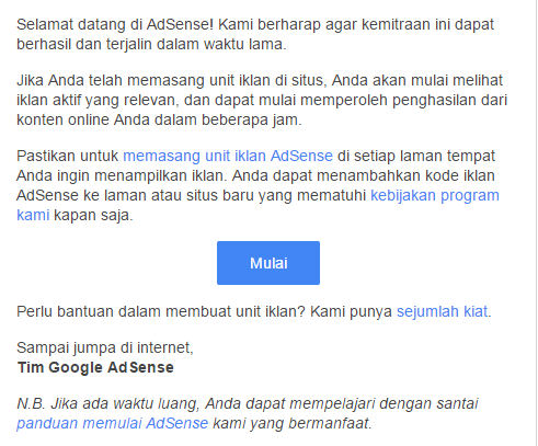 cara daftar google adsense via hp