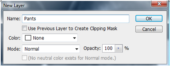 New Layer Dialog Box