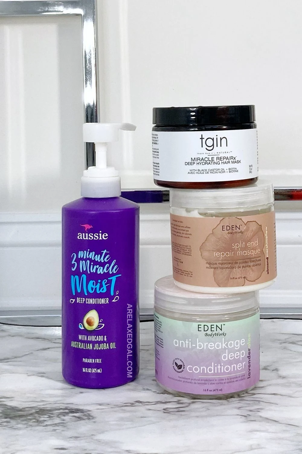 four deep conditioners that can be used on relaxed hair.