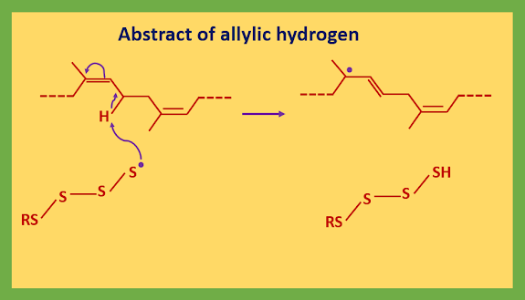 Abstract of allylic hydrogen