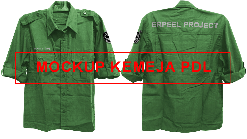 Download Download Mockup Kemeja PDL Atau Kemeja Korsa Depan Belakang .Psd ~ Erpeel Project