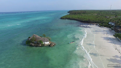  known not only for its extraordinary location The Rock Restaurant in Zanzibar