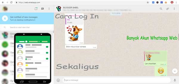 cara login atau masuk banyak akun whatsapp web secara bersamaan