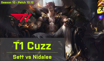 T1 Cuzz Sett JG vs SP Flawless Nidalee - KR 10.12