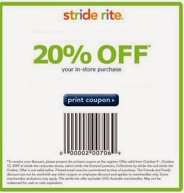 stride rite coupons 2018