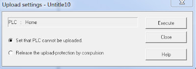 PLC Pansonic disable upload