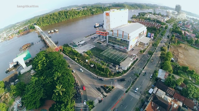 Foto Udara Jembatan Mahakam Kota Samarinda