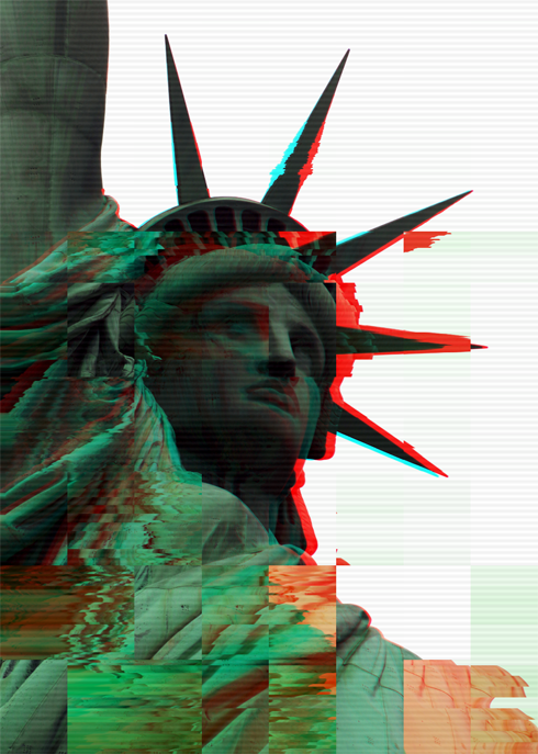 Statue Liberty Digital Artwork NYC Art