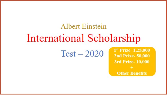 Albert Einstein International Scholarship Test – 2020, Exam format details and syllabus