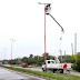 La Municipalidad avanzó más del 70% en la reconversión lumínica a Led de la avenida Lugones