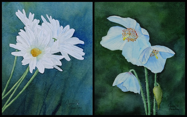 Danielle Beaulieu's watercolour of flowers