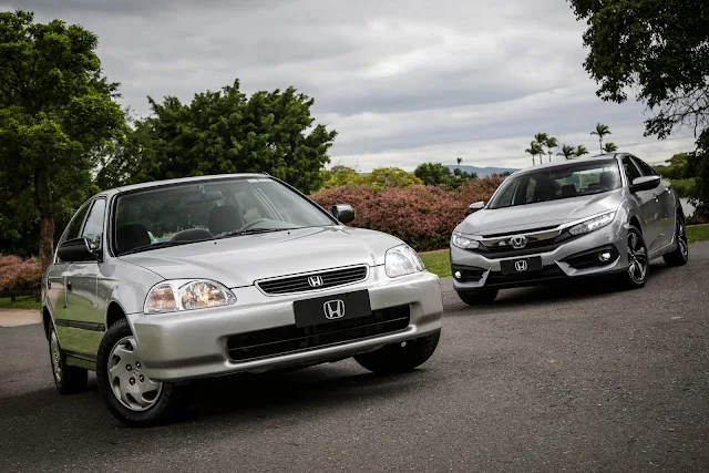 Honda Civic no Brasil: detalhes das 6º e 10ª gerações - vídeo