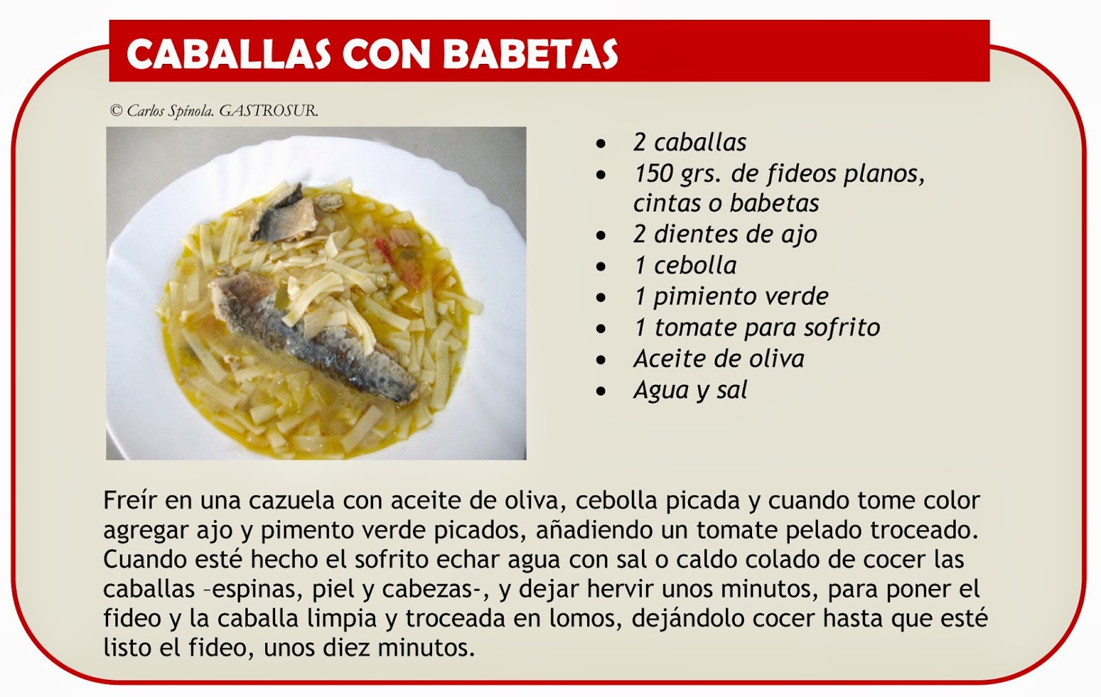 GASTROSUR. : RECETAS DE COCINA GADITANA