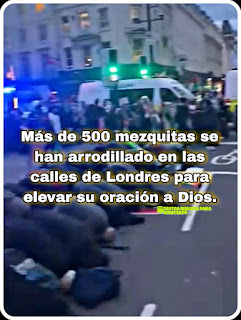 Más de 500 mezquitas se han arrodillado en las calles de Londres para elevar su oración a Dios.