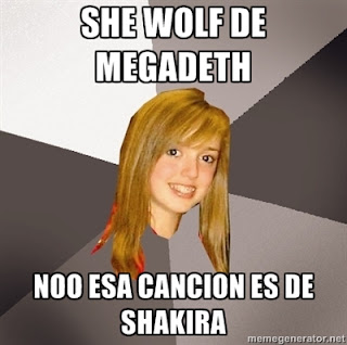 she wolf de shakira o megadeth