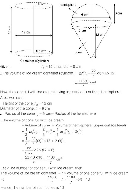 Ncert Solutions For Class 10 Maths Ch 13 Surface Areas And Volumes