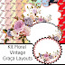 Kit digital Floral Vintage Papel e frames