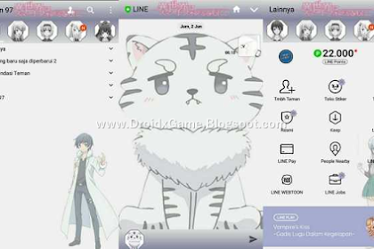 Download Tema Line Anime ISEKAI WA SMARTPHONE