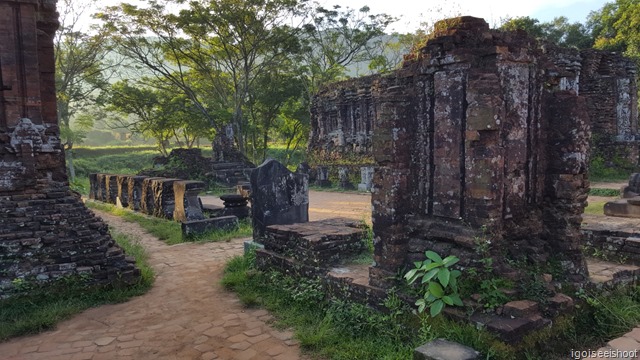 UNESCO World Heritage cultural site of the My Son. My Son was once the religious and political capital of the Champa Kingdom who ruled Central Vietnam from 4th to 15th century. 