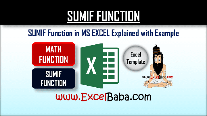 SUMIF Function in Excel