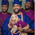 Checkout This Photo Of Banky W And His Dog In Asoebi At His Wedding