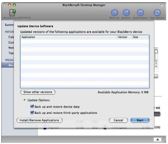 Install, remove, and update your applications here.