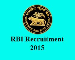 RBI Recruitment for the post of Assistant 2015