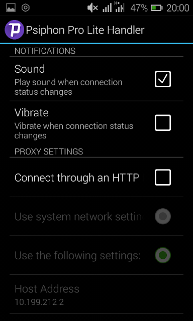 Airtel 0.0kobo Unlimited Free Browsing Psiphon settings 4