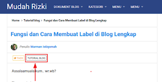 Cara mengetahui link label di blog