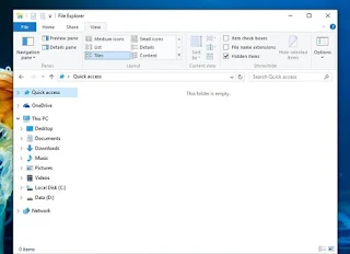 Cara Remove/Restore Frequent Folder dan Recent Files di Windows 10