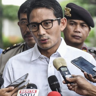 Deputy governor-elect Sandiaga Salahuddin Uno