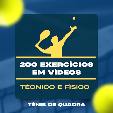 Tênis Campeão: 200 exercícios descritos em vídeos para Treinos