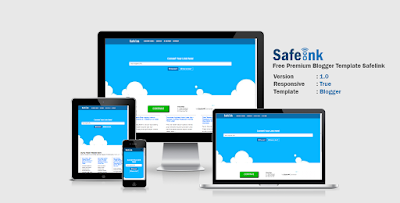 Safeink V.1.0 Blogger Template Safelink Free Premium