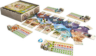 Componentes de Dice Forge the board game