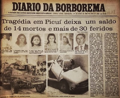 HÁ 25 ANOS depois: Tríplice Colisão em Picuí-PB deixa um saldo de 14 mortos e 30 Feridos