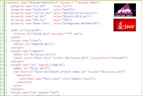 Hello World with Java and Ant, Build File