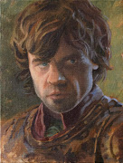 Oil portrait sketch of Tyrion Lannister in Game of Thrones (tyrion lannister game of copy)