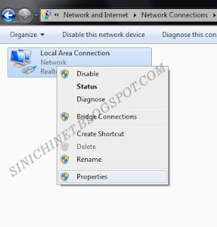  Sebenarnya cara yang dipakai sama dengan cara yang dipakai di  CARA SETTING IP DI WINDOWS 7