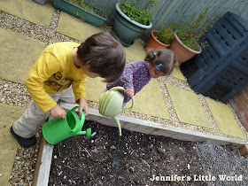 Children enjoying the garden