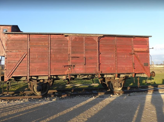 carro ferroviario usato per trasportare i prigionieri ad Auschwitz