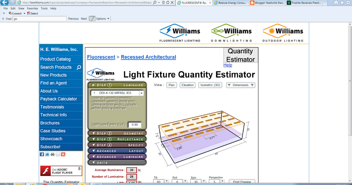 Nashville Electric Lighting and Controls Lighting Layout 