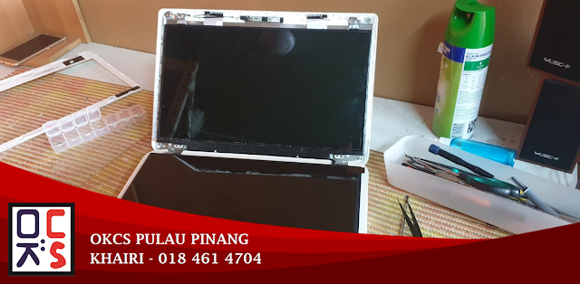 SOLVED: KEDAI REPAIR LAPTOP JAWI | TOSHIBA SATELLITE L40-A SCREEN CRACK