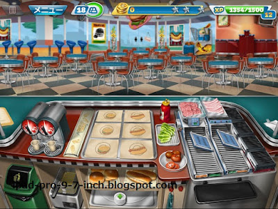 iPad無料ゲーム Cooking Feverのプレイ画面