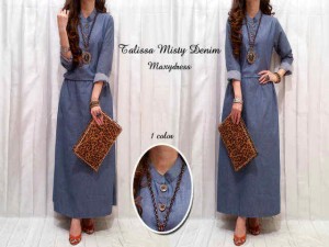 Tampil Modis saat Lebaran dengan Dress Maxy Denim Talissa