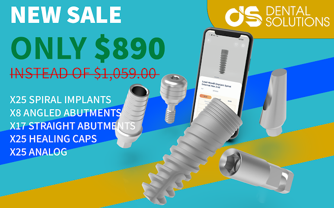 NEW SALE of Spiral Implants at Dental Solutions - FULL SET