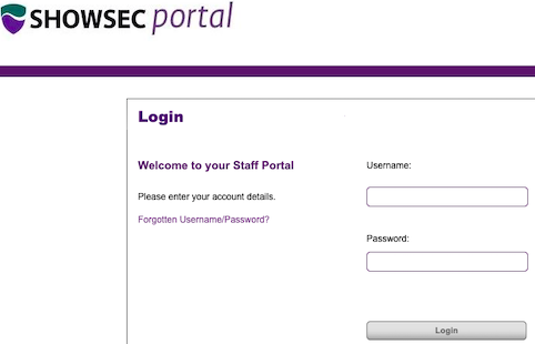 Showsec Staff Portal Online Login 2022 | myshowsec.co.uk