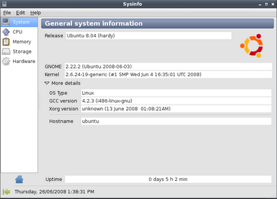Sysinfo Screenshot